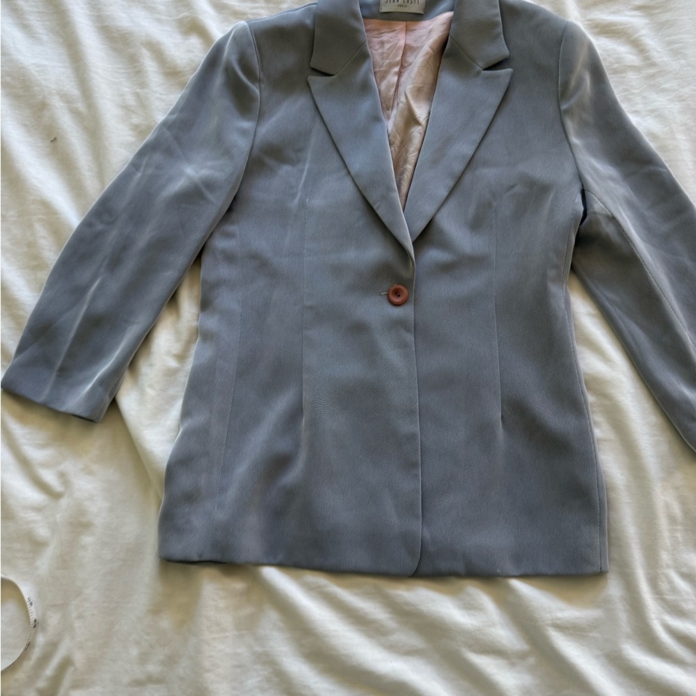 Vintage Women's Lavender Gray Blazer